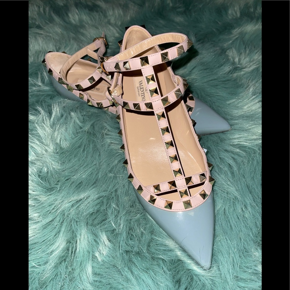 Valentino rock stud flats
